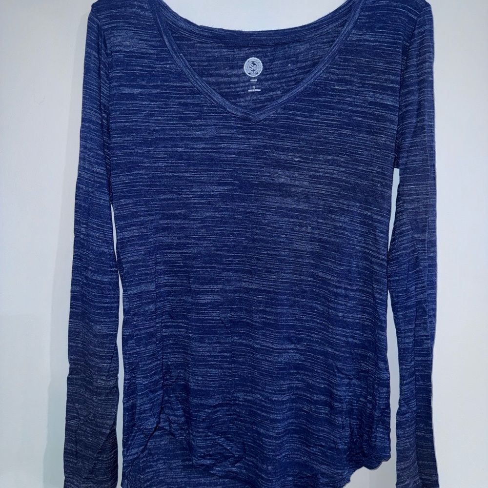 SO Women's Navy Long Sleeve Tee